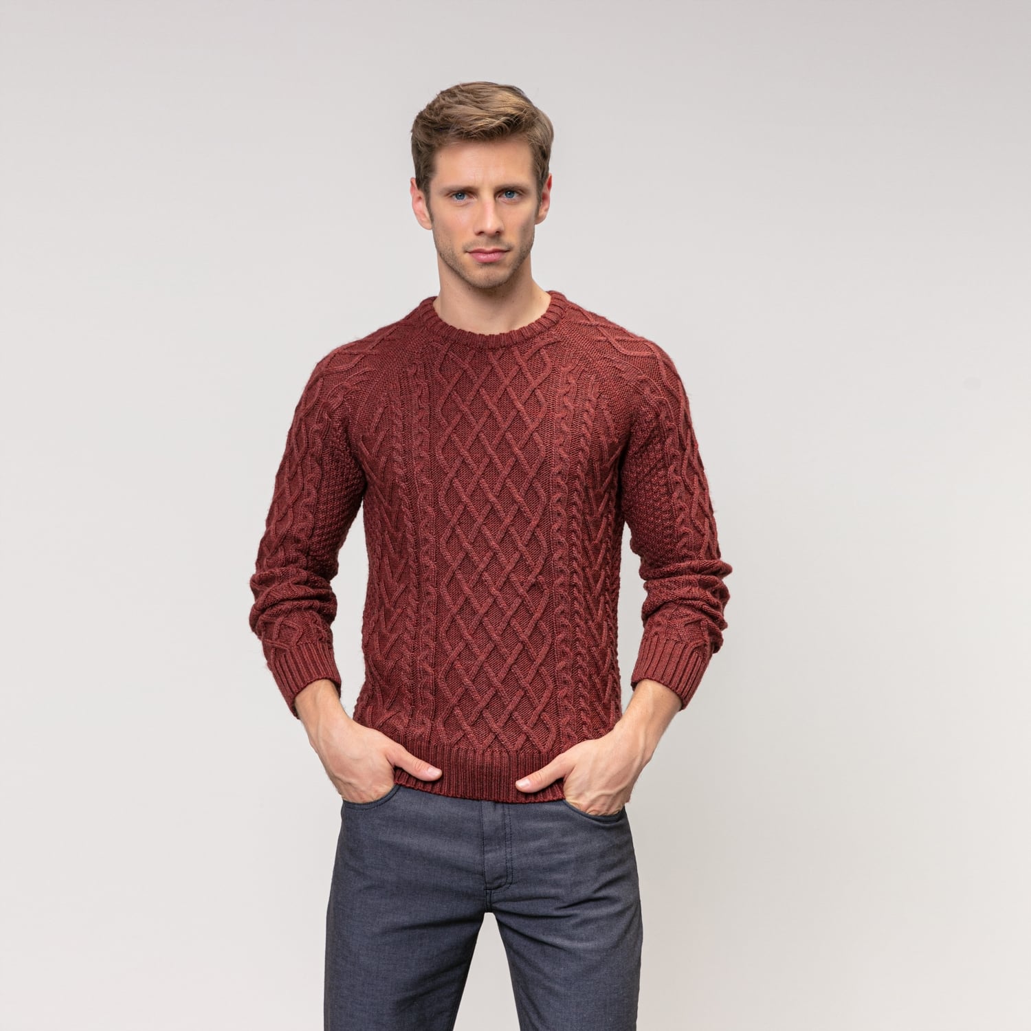 ÖRGÜ DESENLİ KAZAK