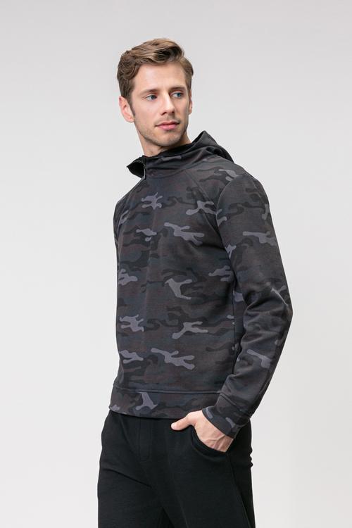  KAMUFLAJ DESENLİ KAPÜŞONLU SWEATSHIRT