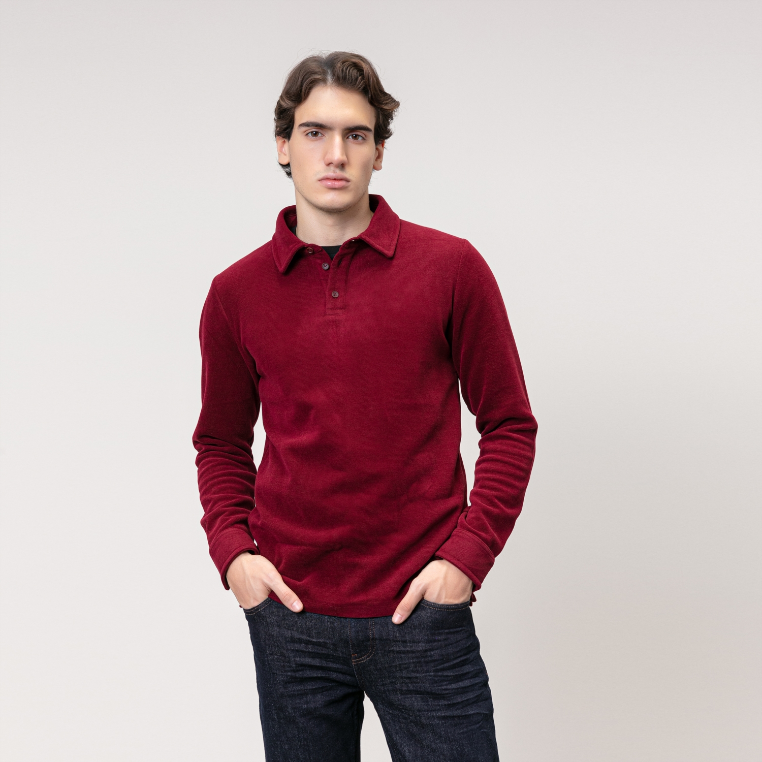 POLO YAKA UZUN KOLLU T-SHIRT