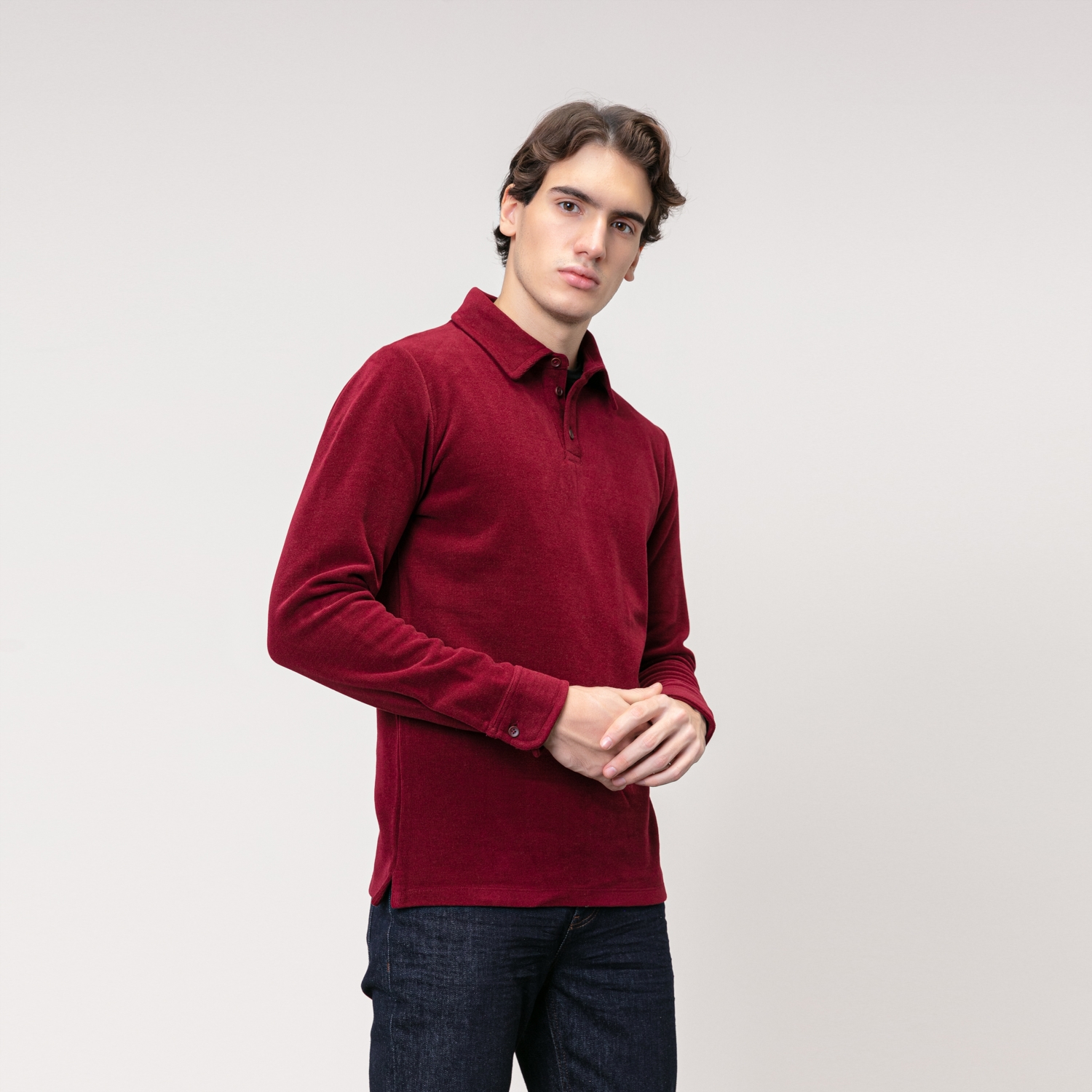 POLO YAKA UZUN KOLLU T-SHIRT