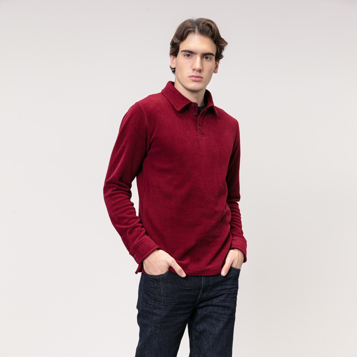 POLO YAKA UZUN KOLLU T-SHIRT