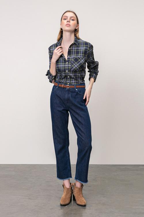  EKOSE DESENLİ REGULAR PAMUK GÖMLEK