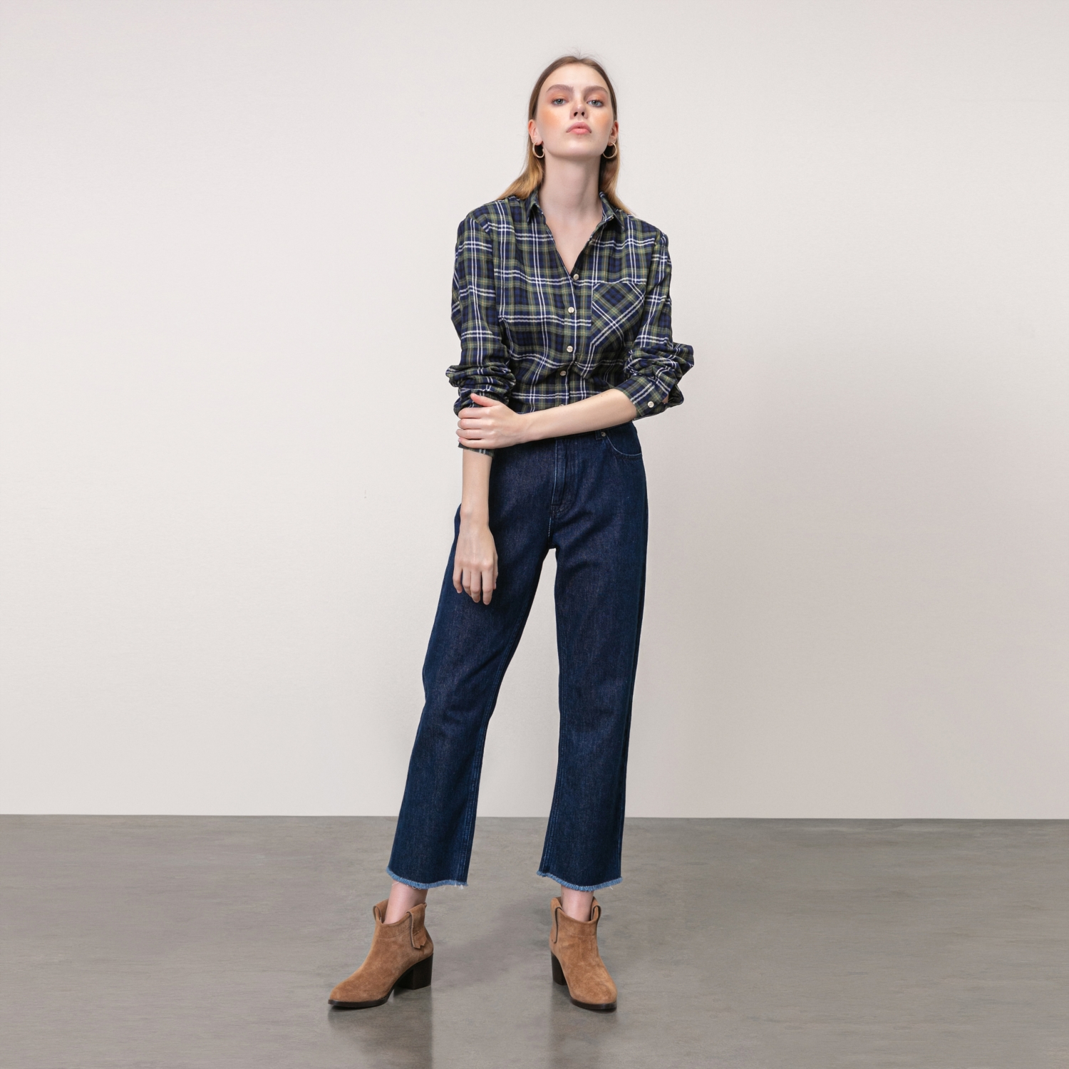 EKOSE DESENLİ REGULAR PAMUK GÖMLEK