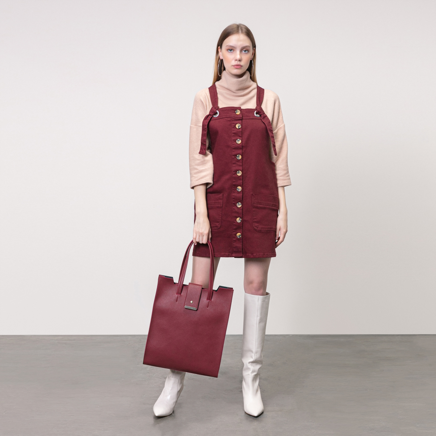 PAMUK MİNİ SALOPET ELBİSE