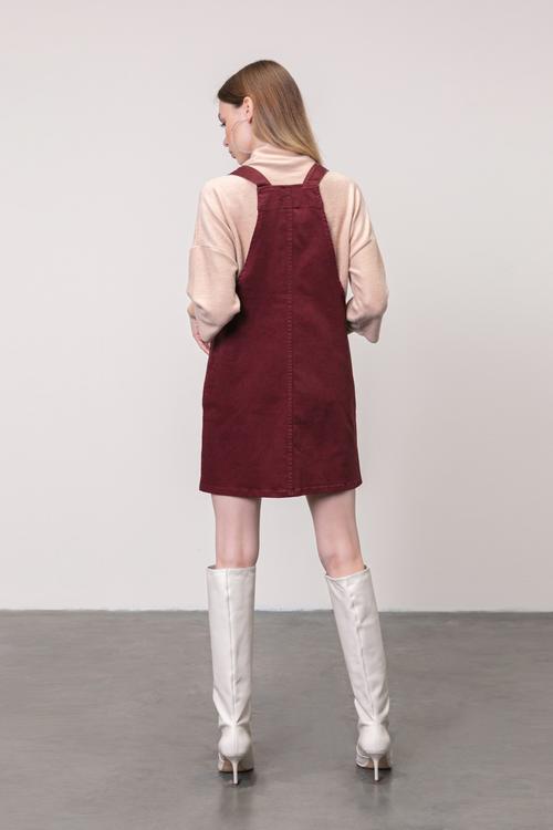  PAMUK MİNİ SALOPET ELBİSE