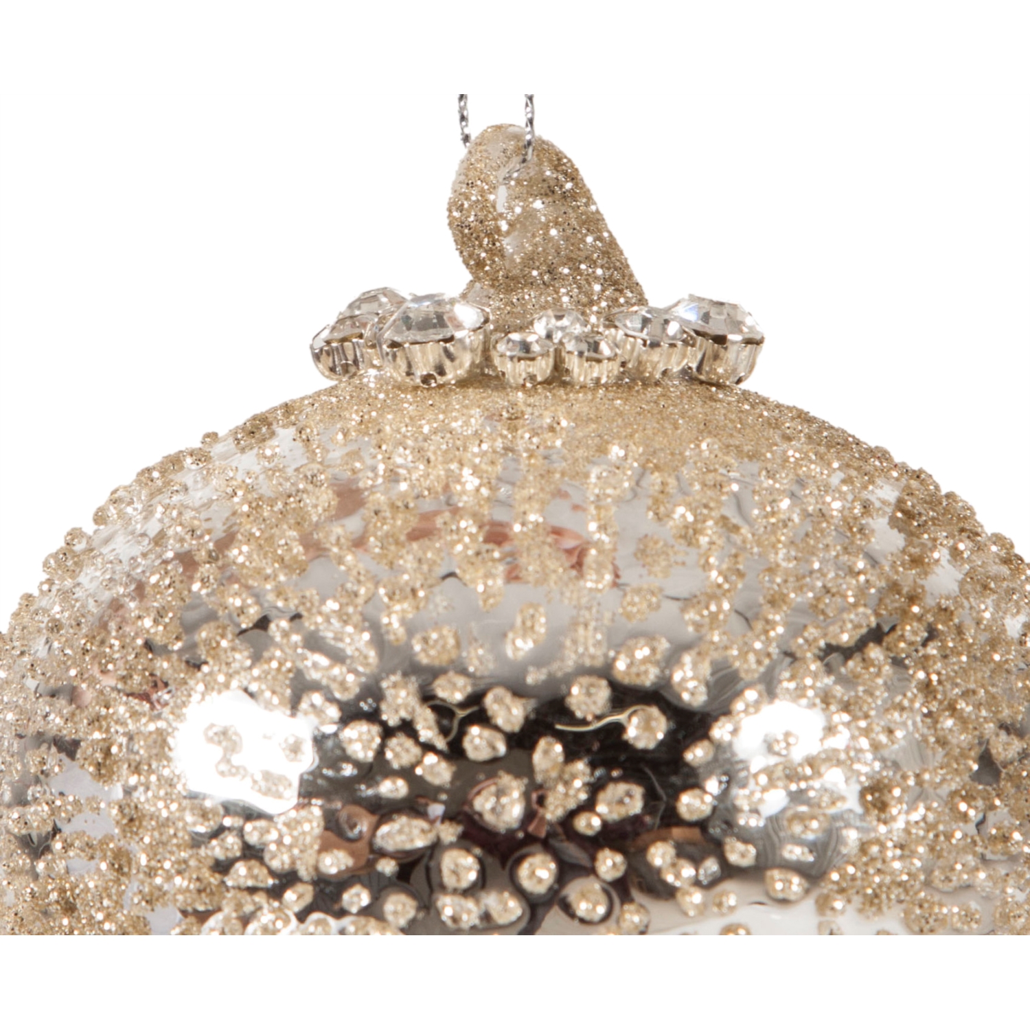 CROWN CAM YILBAŞI AĞAÇ SÜSÜ ALTIN 8CM