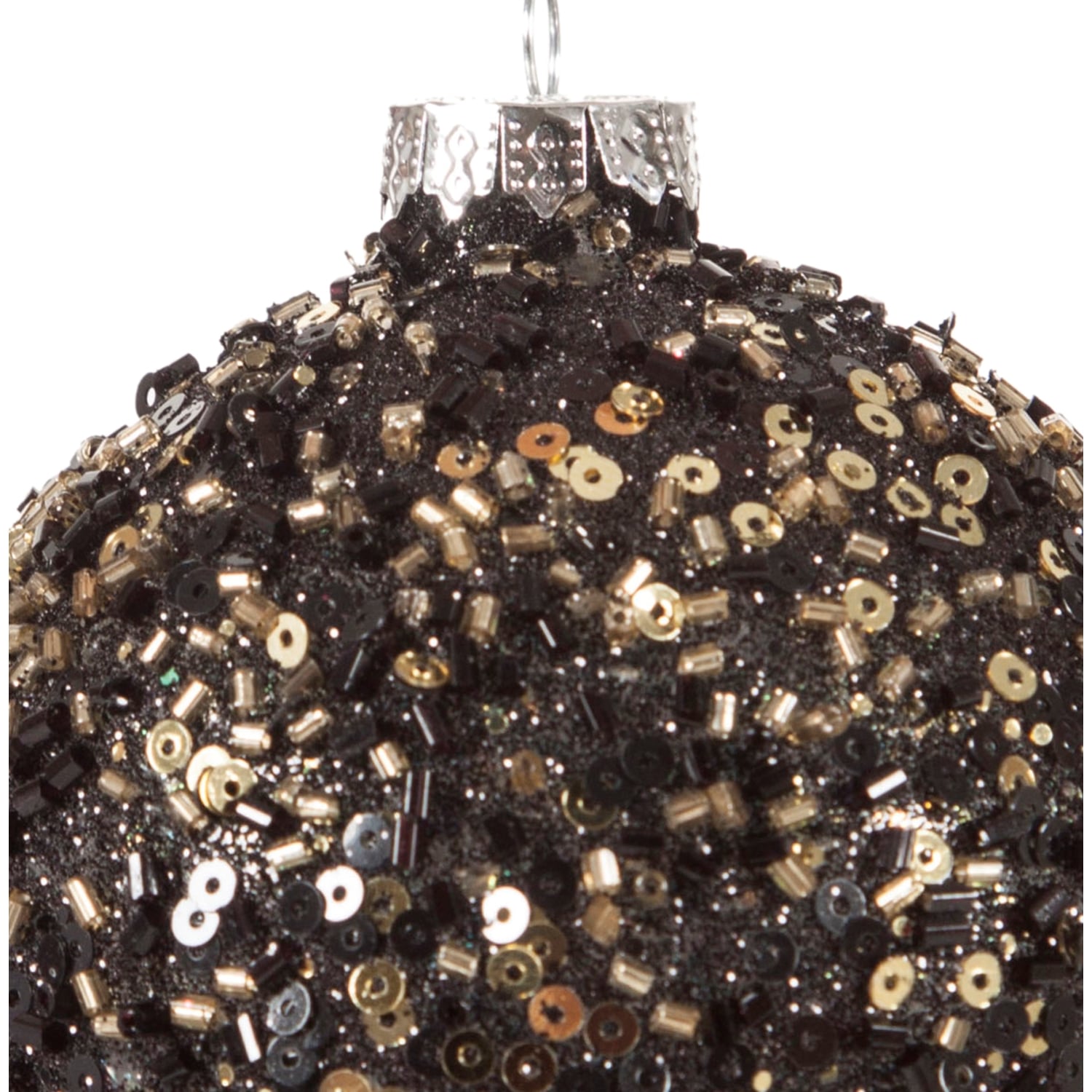 FANCY YILBAŞI AĞAÇ SÜSÜ SİYAH 8CM