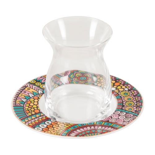  ETNICA RENKLİ ÇAY SETİ