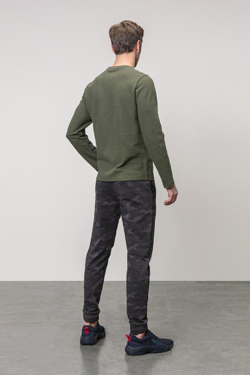  KAMUFLAJ DESENLİ STRAIGHT PAMUKLU PANTOLON