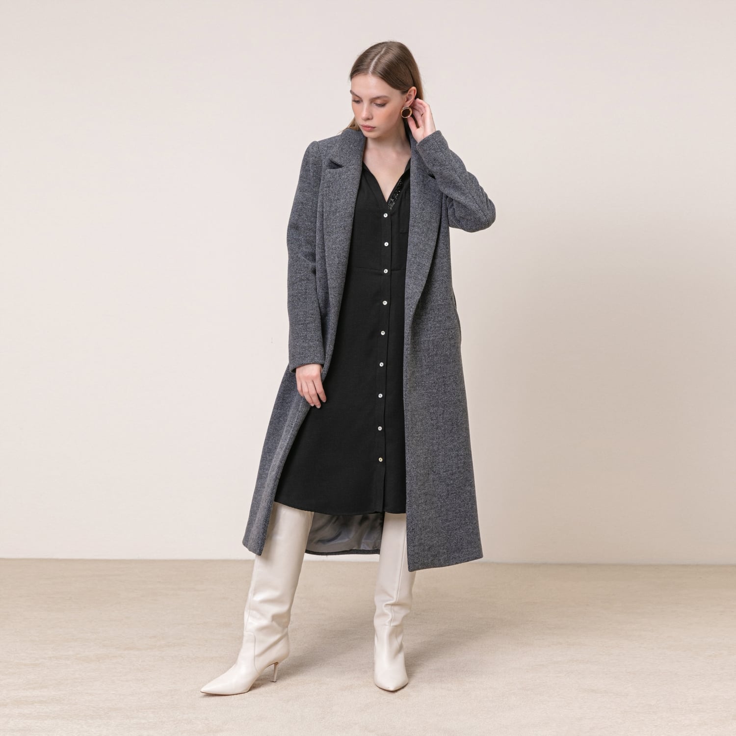 KUŞAKLI UZUN KALIN KABAN