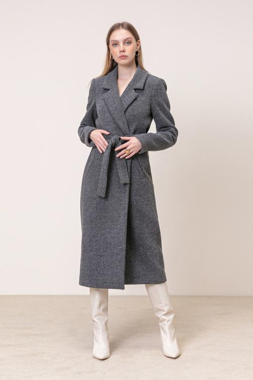  KUŞAKLI UZUN KALIN KABAN