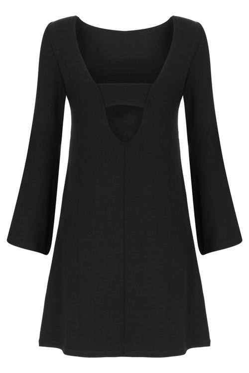  İSPANYOL KOL SIRT DEKOLTELİ MİNİ ELBİSE