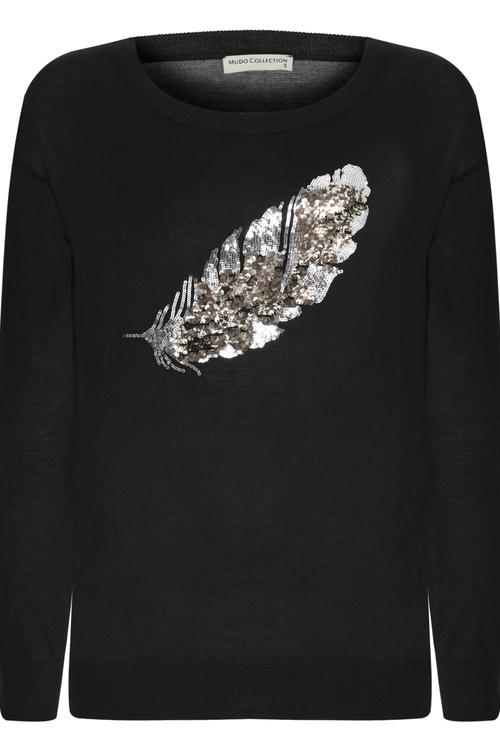  PUL İŞLEMELİ OVERSIZE KAZAK