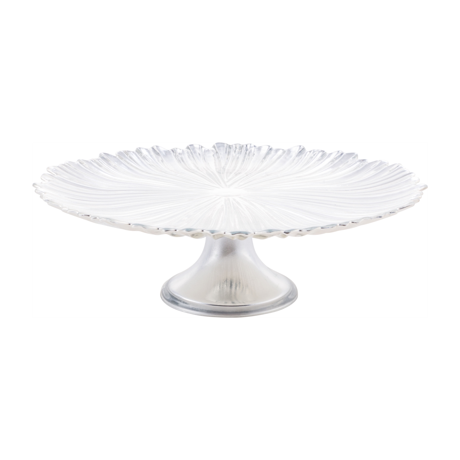 NORA AYAKLI KEK STANDI GÜMÜŞ 33 CM