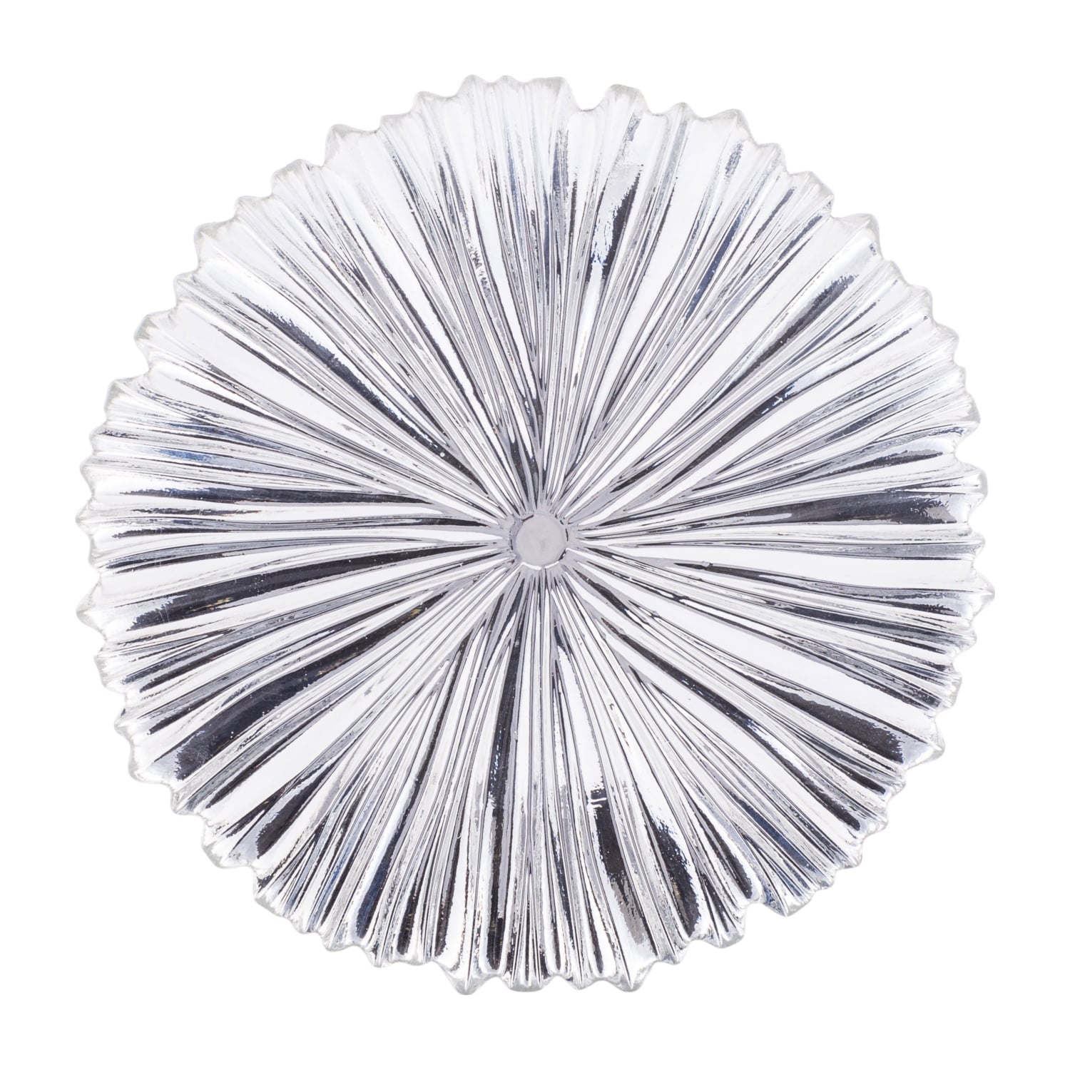 NORA CAM PASTA TABAĞI GÜMÜŞ 21 CM