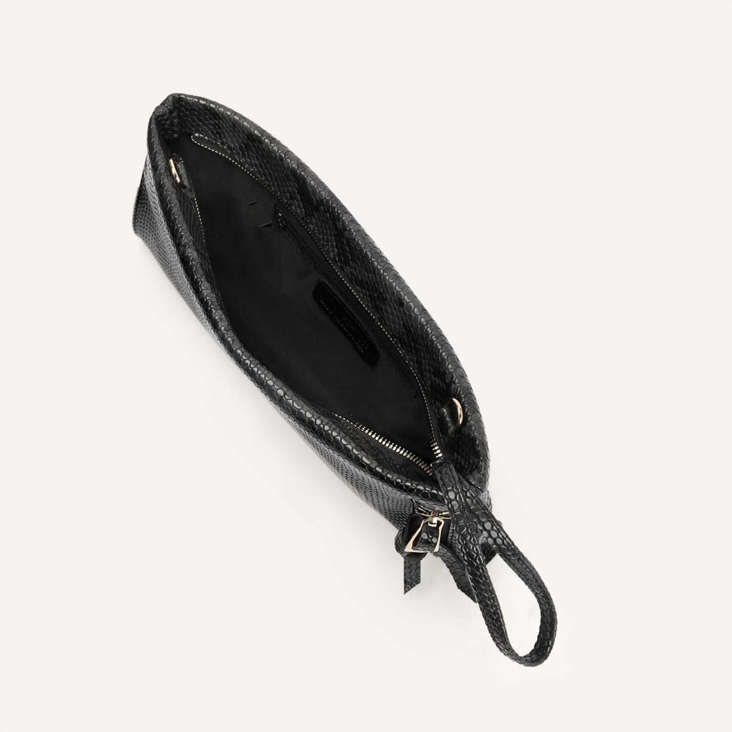 YILAN DERİSİ DESENLİ PORTFÖY ÇANTA