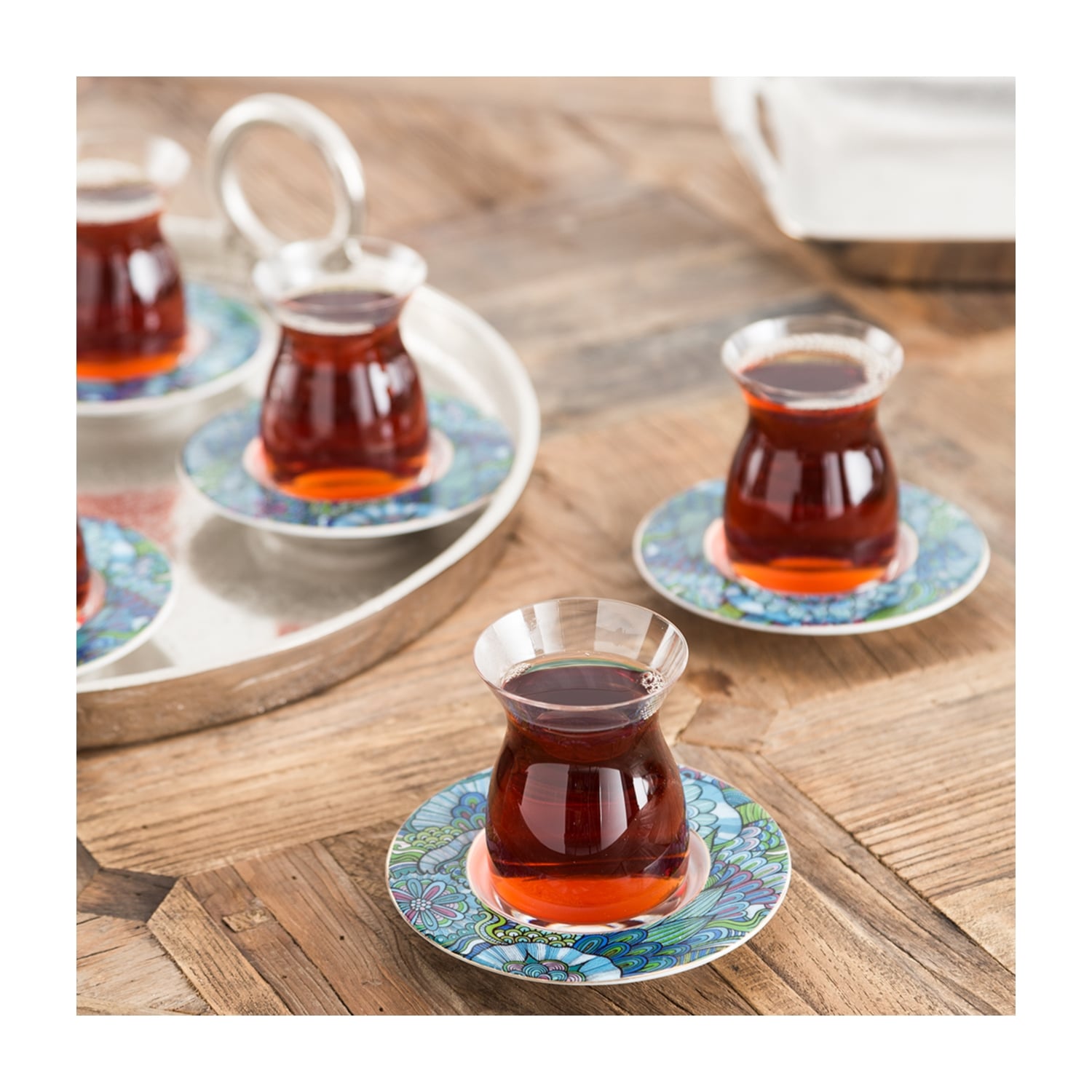 ETNICA MAVİ ÇAY SETİ