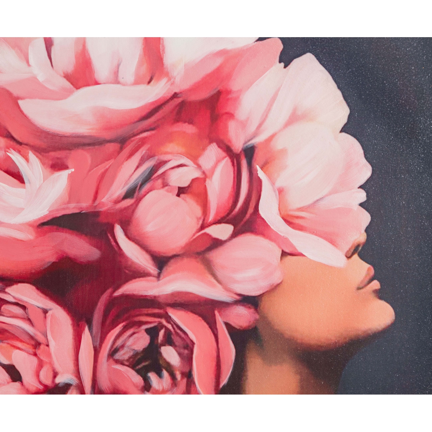 FLOWER LADY PINK I TABLO 90X120 CM
