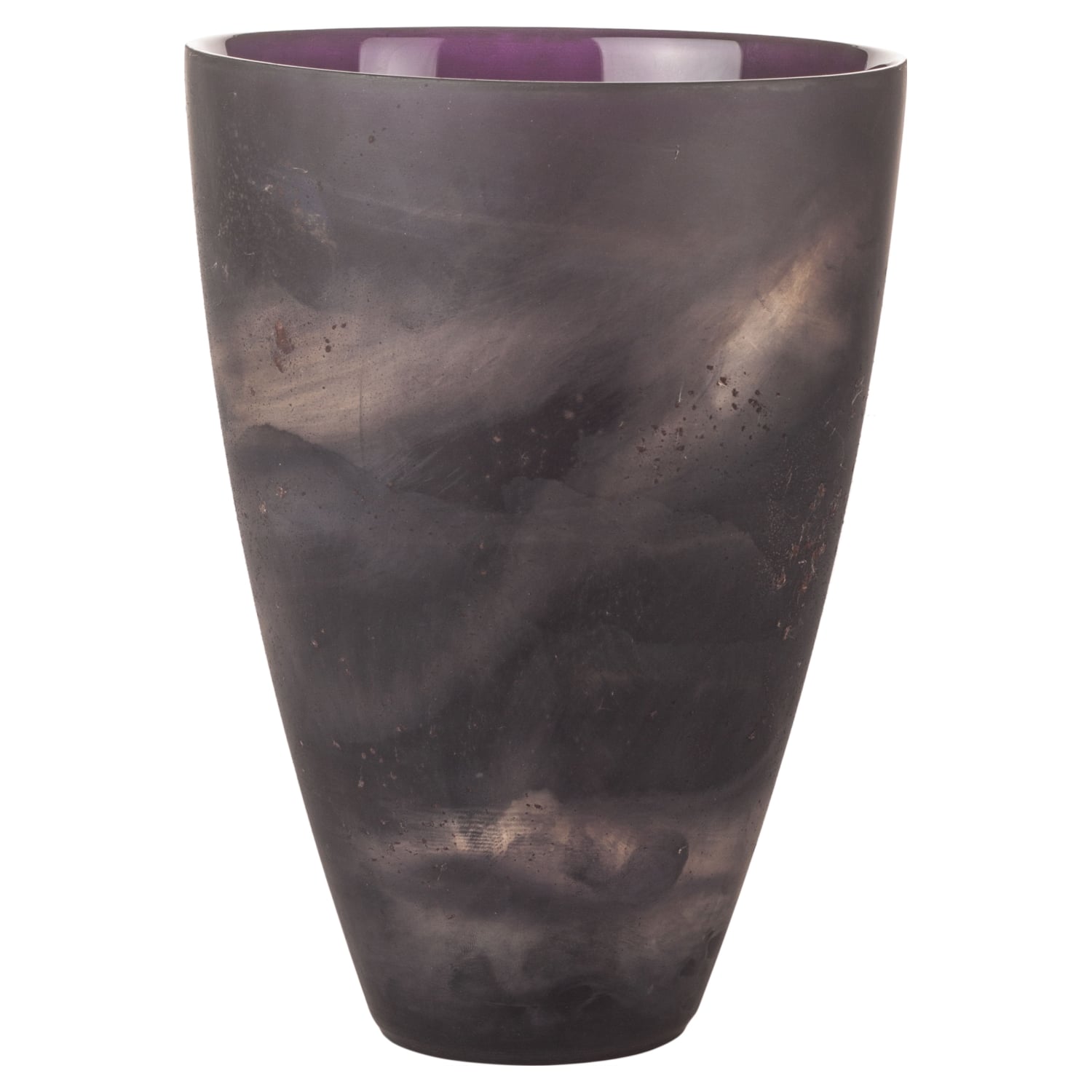 STONE CAM VAZO SİYAH 30CM