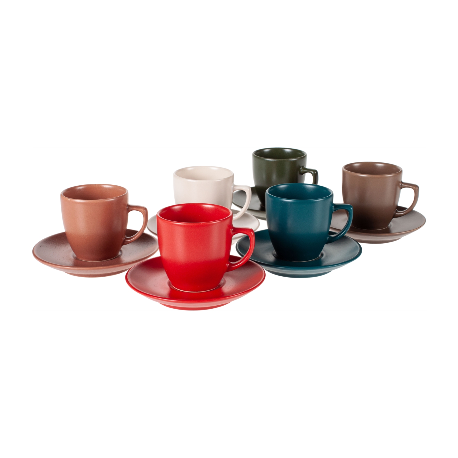 POLERES 6'LI SERAMİK KAHVE FİNCANI SETİ