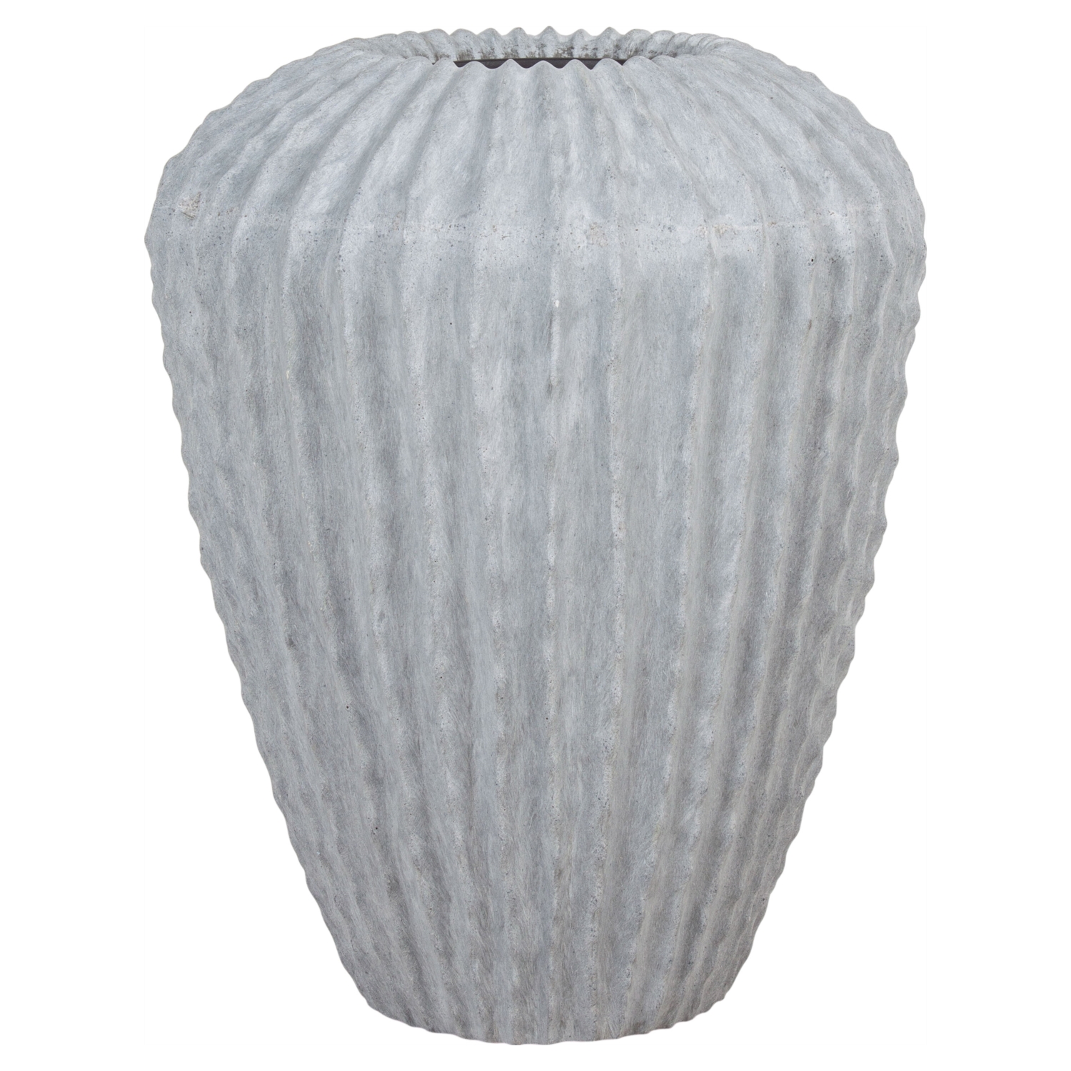 KAKTÜS VAZO 65CM GRİ