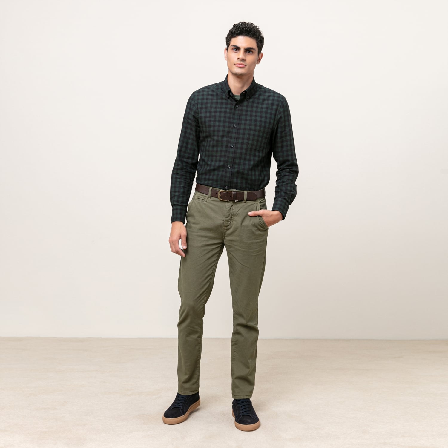 PAMUKLU SLIM CHINO PANTOLON