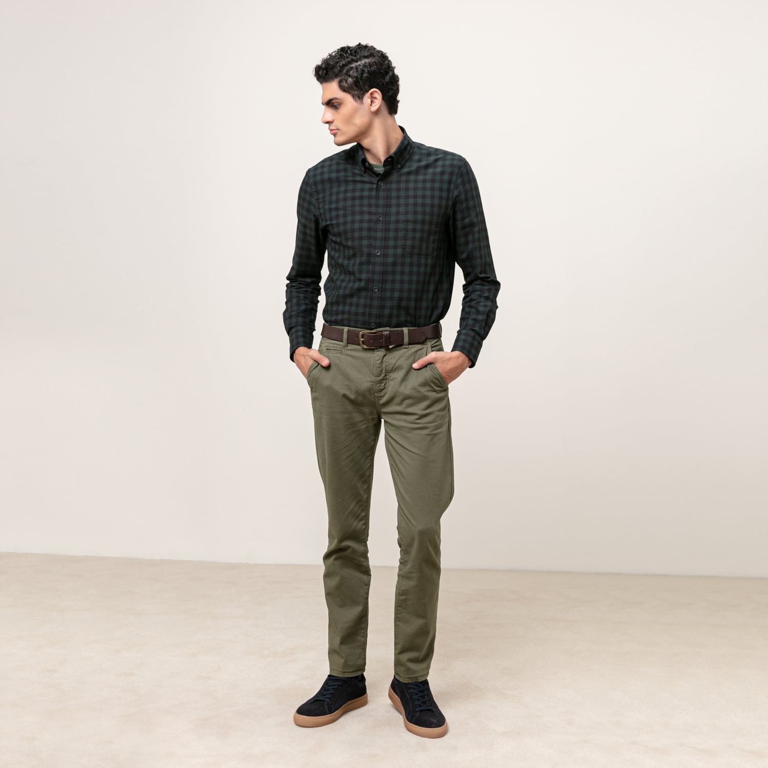 PAMUKLU SLIM CHINO PANTOLON