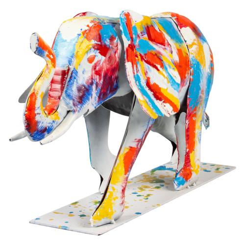  RENKLİ FİL BİBLO 62,5x36 CM