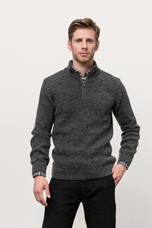  FERMUARLI DİK YAKA KAZAK