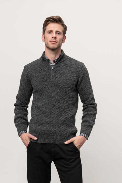  FERMUARLI DİK YAKA KAZAK