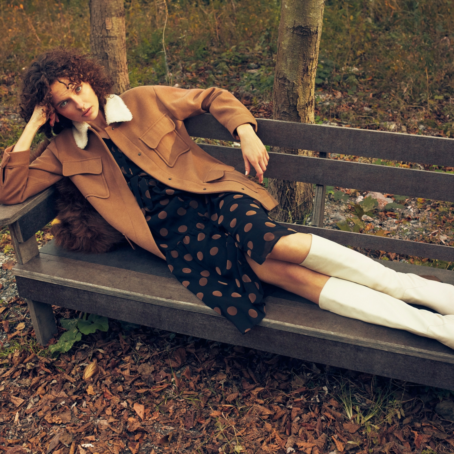 KÜRK YAKA CEPLİ KABAN