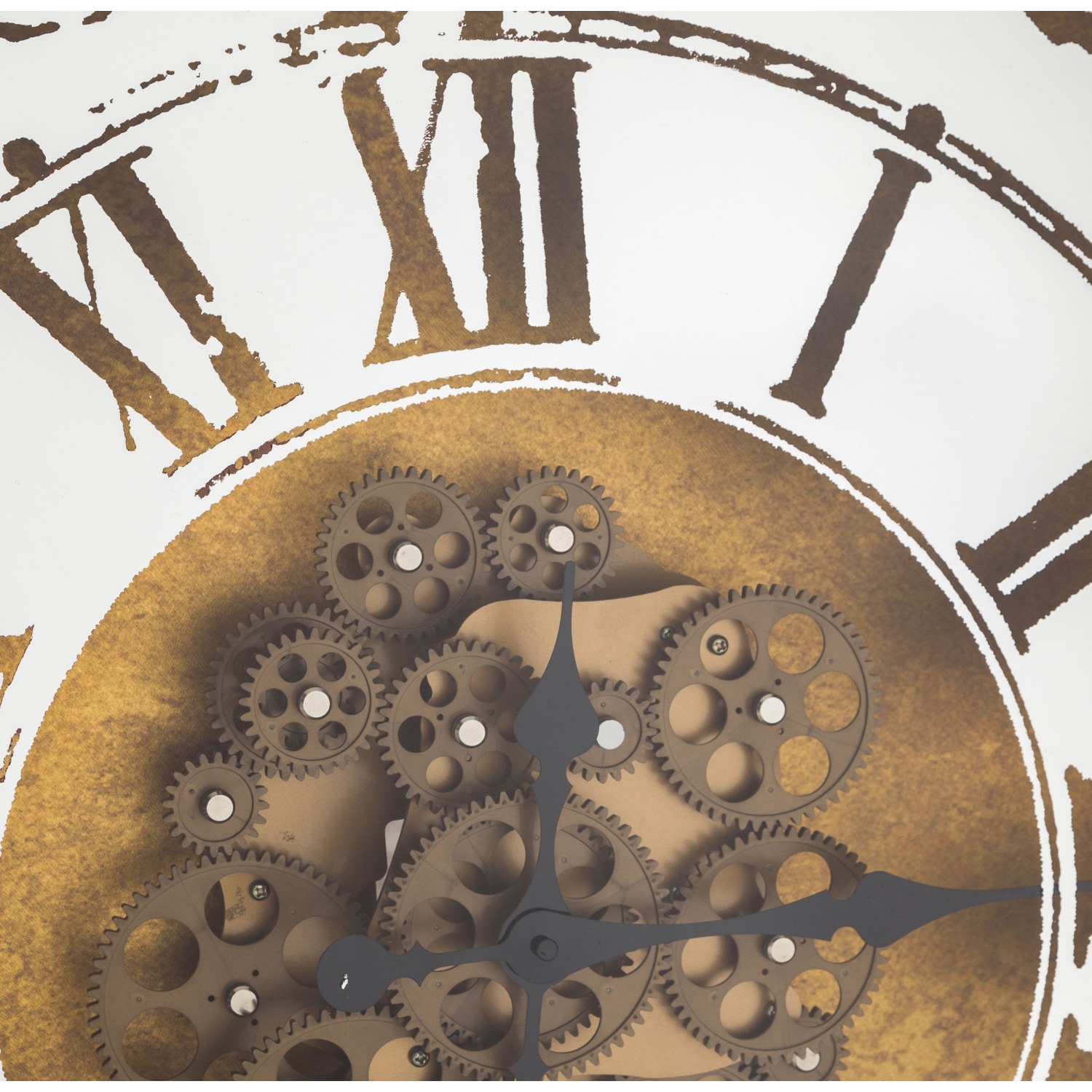 KARE ALTIN AYNALI SAAT 80X80 CM