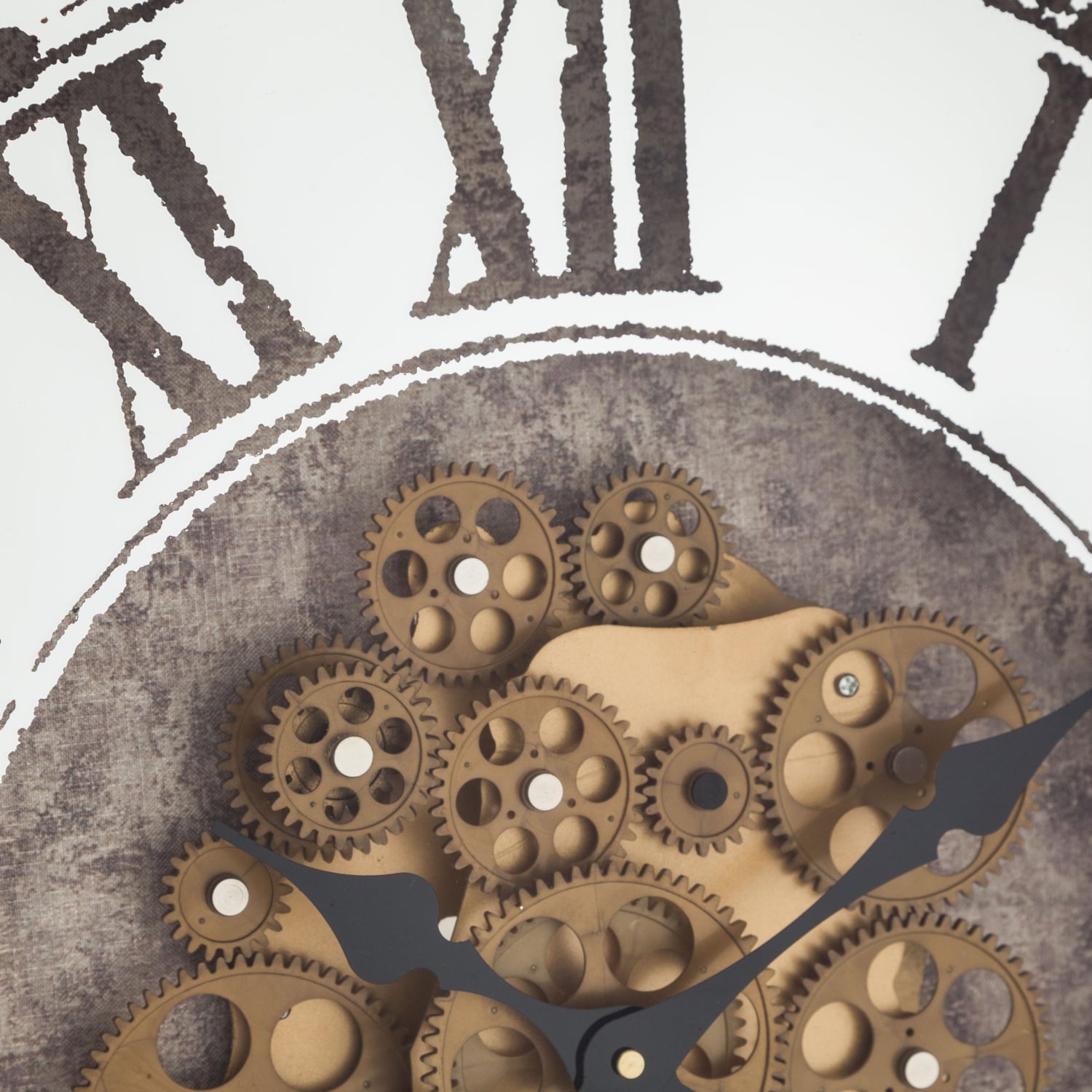 KARE GÜMÜŞ AYNALI SAAT 80X80 CM