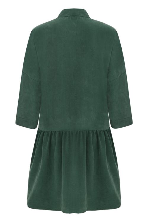  TENCEL TM VOLANLI MİNİ ELBİSE