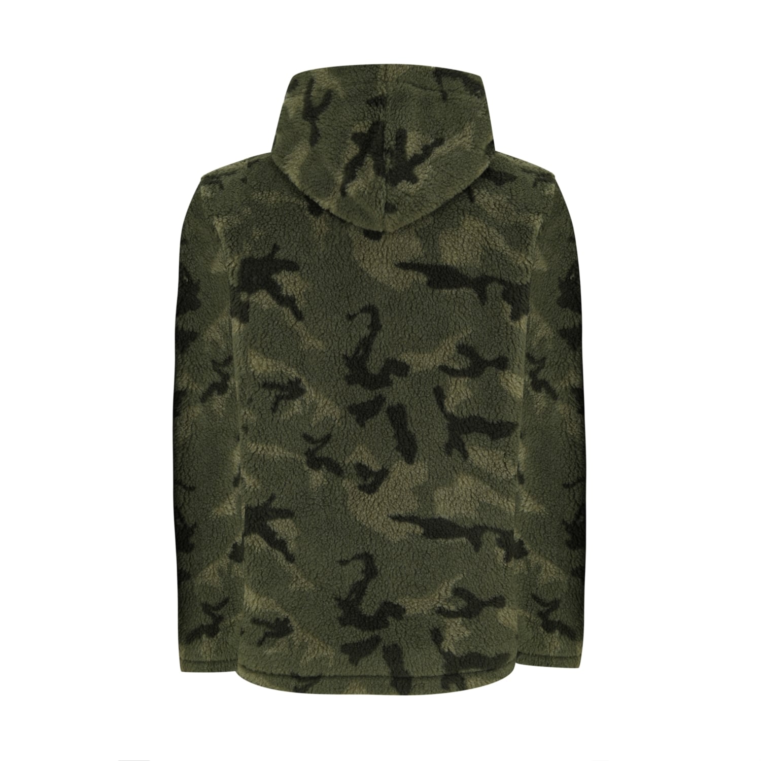 KAMUFLAJ DESENLİ FERMUARLI POLAR CEKET