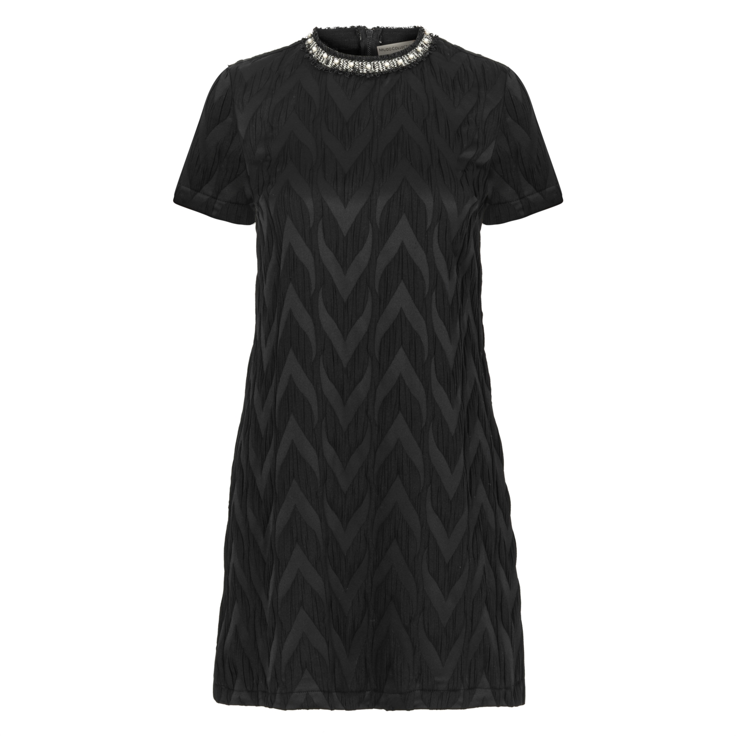 YAKA DETAYLI MİNİ ELBİSE