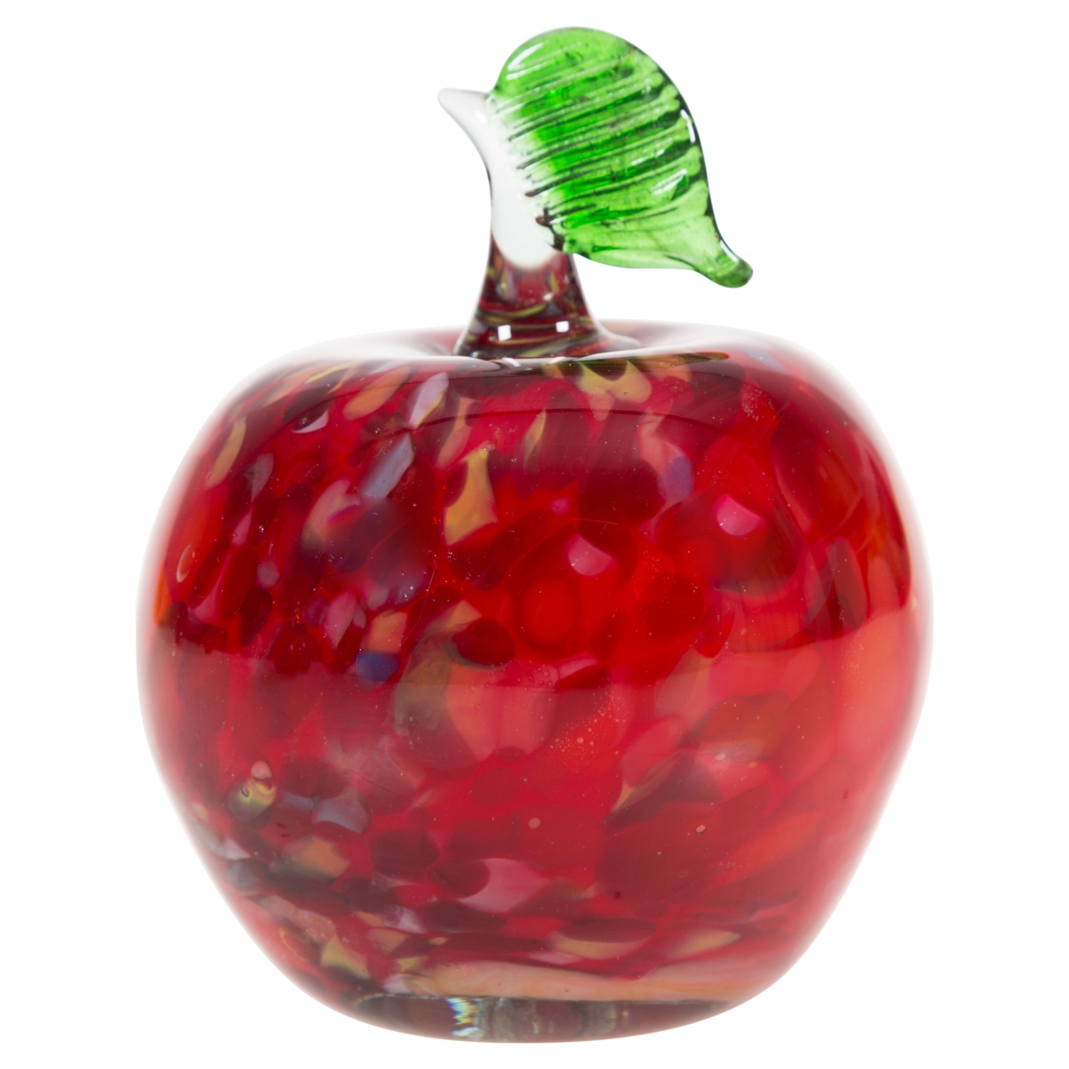 ELMA CAM BİBLO BENEKLİ KIRMIZI 11CM