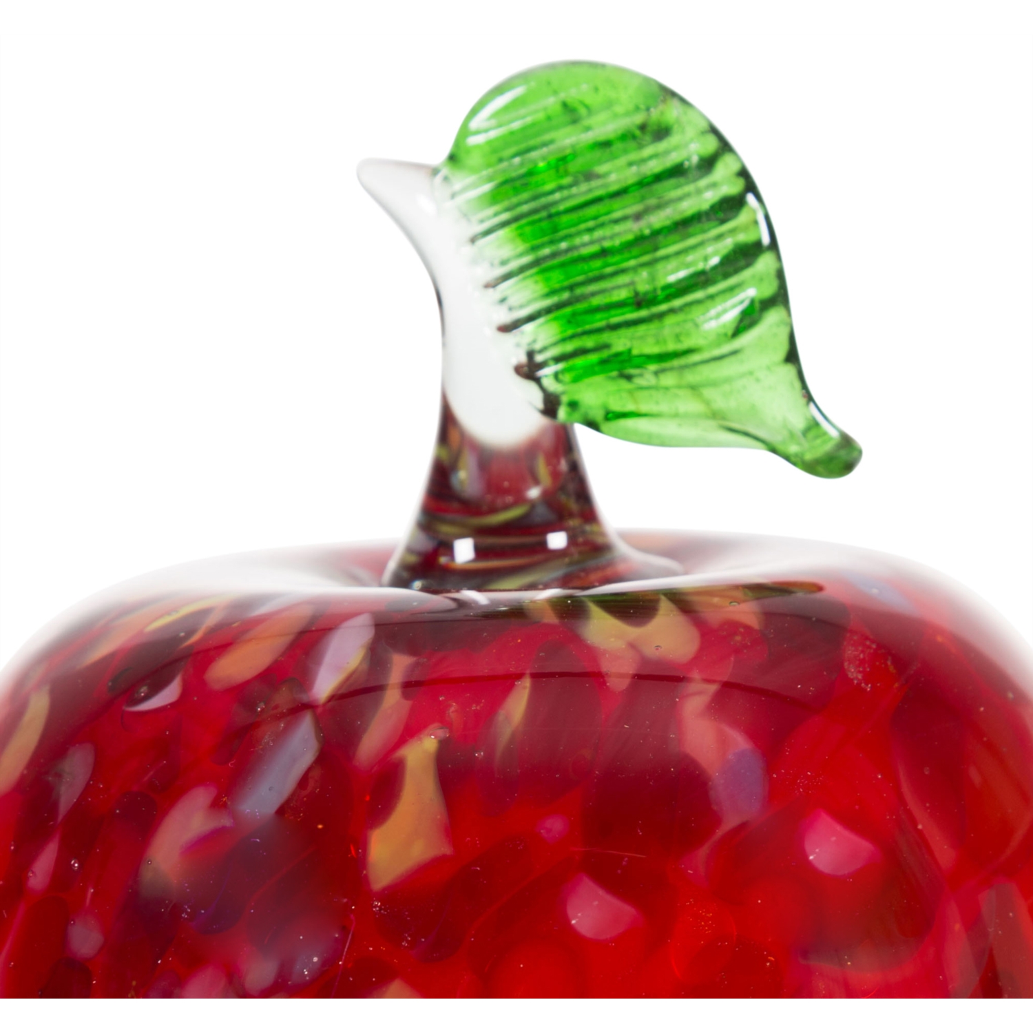 ELMA CAM BİBLO BENEKLİ KIRMIZI 11CM