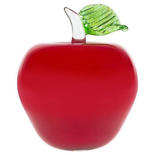  ELMA CAM BİBLO KIRMIZI 11CM