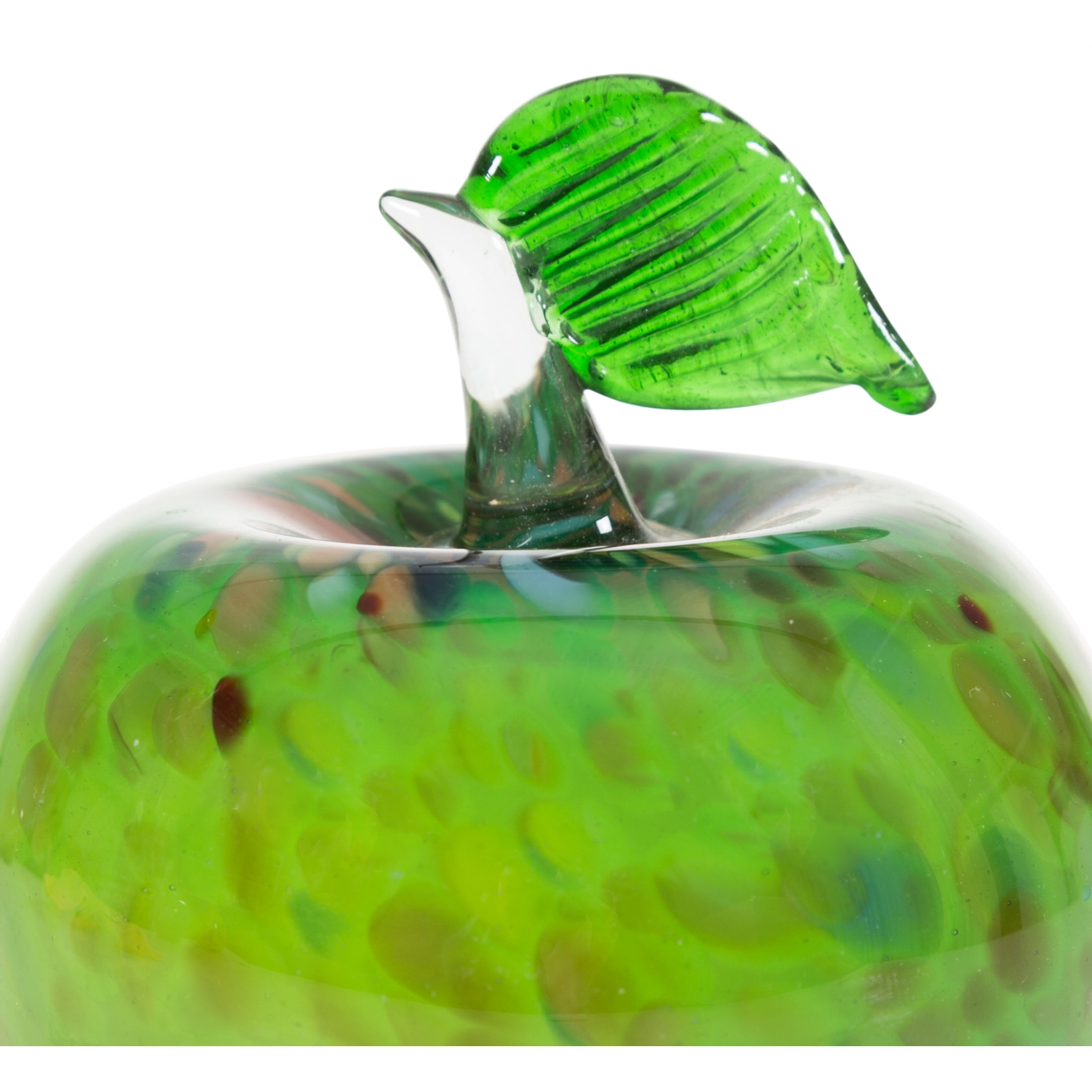 ELMA CAM BİBLO BENEKLİ YEŞİL 11CM