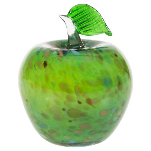  ELMA CAM BİBLO BENEKLİ YEŞİL 11CM