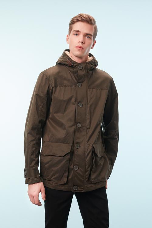  KÜRK DETAYLI KAPÜŞONLU PARKA