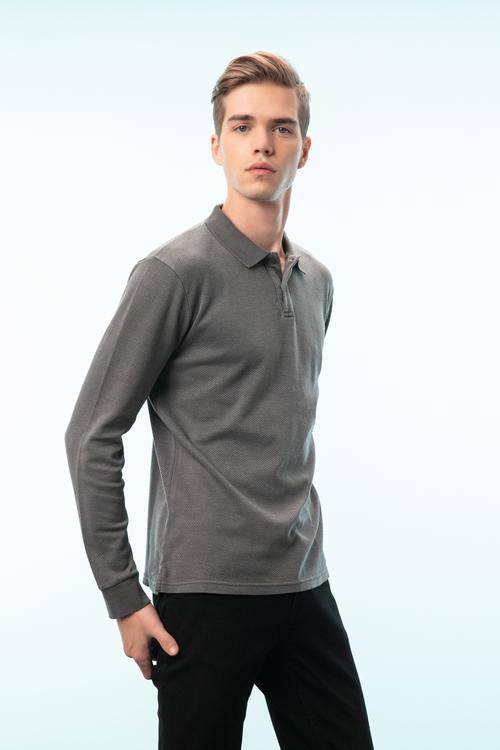  POLO YAKA UZUN KOLLU T-SHIRT