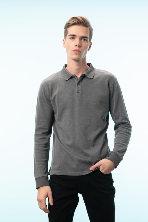  POLO YAKA UZUN KOLLU T-SHIRT