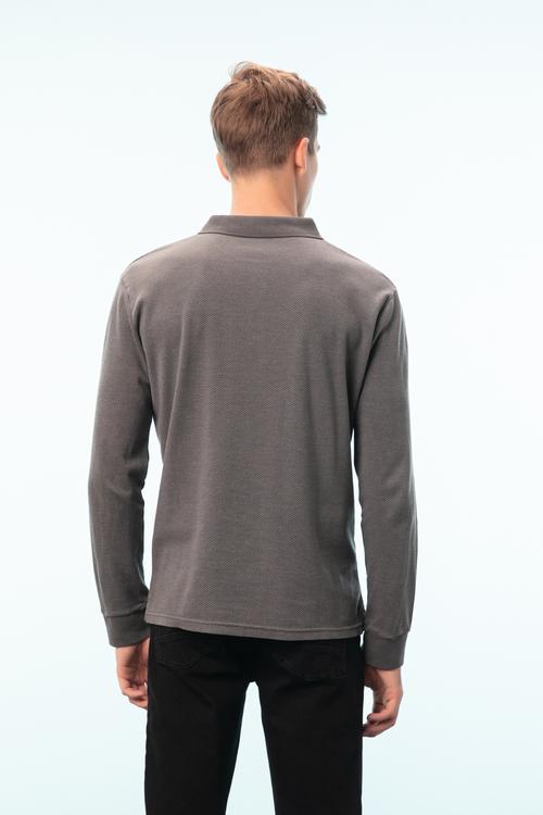  POLO YAKA UZUN KOLLU T-SHIRT