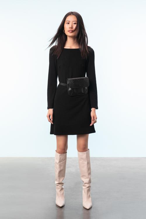  İSPANYOL KOL SIRT DEKOLTELİ MİNİ ELBİSE