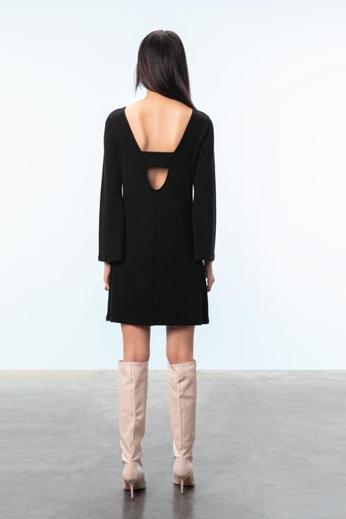  İSPANYOL KOL SIRT DEKOLTELİ MİNİ ELBİSE