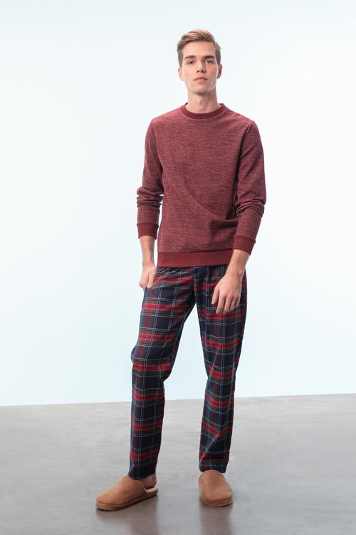  BİSİKLET YAKA KIRÇILLI SWEATSHIRT