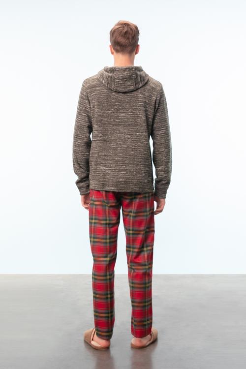  EKOSE DESENLİ PİJAMA ALTI