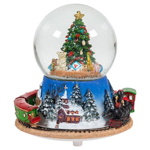  MÜZİKLİ & HAREKETLİ YILBAŞI KAR KÜRESİ 15CM